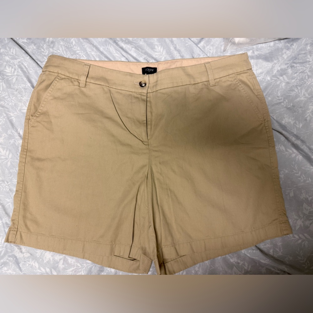 J.Crew tan colored shorts never worn